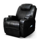Recliner Chair Electric Massage Chairs Heated Lounge Swivel Sofa Leather