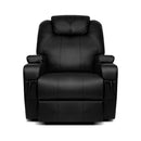Recliner Chair Electric Massage Chairs Heated Lounge Swivel Sofa Leather