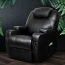 Recliner Chair Electric Massage Chairs Heated Lounge Swivel Sofa Leather