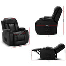 Electric Massage Chair Recliner Luxury Lounge Sofa Armchair Heat Leather