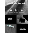 Recliner Chair Electric Massage Chair Fabric Lounge Sofa Heated Grey