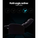 Luxury Recliner Chair Chairs Lounge Armchair Sofa Leather Cover Brown