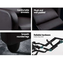 Luxury Recliner Chair Chairs Lounge Armchair Sofa Leather Cover Brown