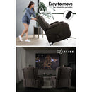 Electric Recliner Chair Lift Heated Massage Chairs Fabric Lounge Sofa
