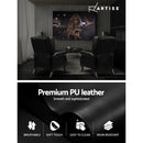 Recliner Chair Luxury Lounge Armchair Single Sofa Couch PU Leather Black