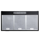 DEVANTi 900mm 90cm Rangehood Stainless Steel Range Hood Home Kitchen Canopy Black