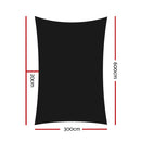 280gsm 3x6m Sun Shade Sail Canopy Rectangle