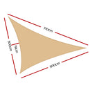 Sun Shade Sail Cloth Shadecloth Outdoor Canopy 5x5x7m 280gsm