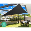 Sun Shade Sail Canopy Triangle 280gsm 5x5x5m Black