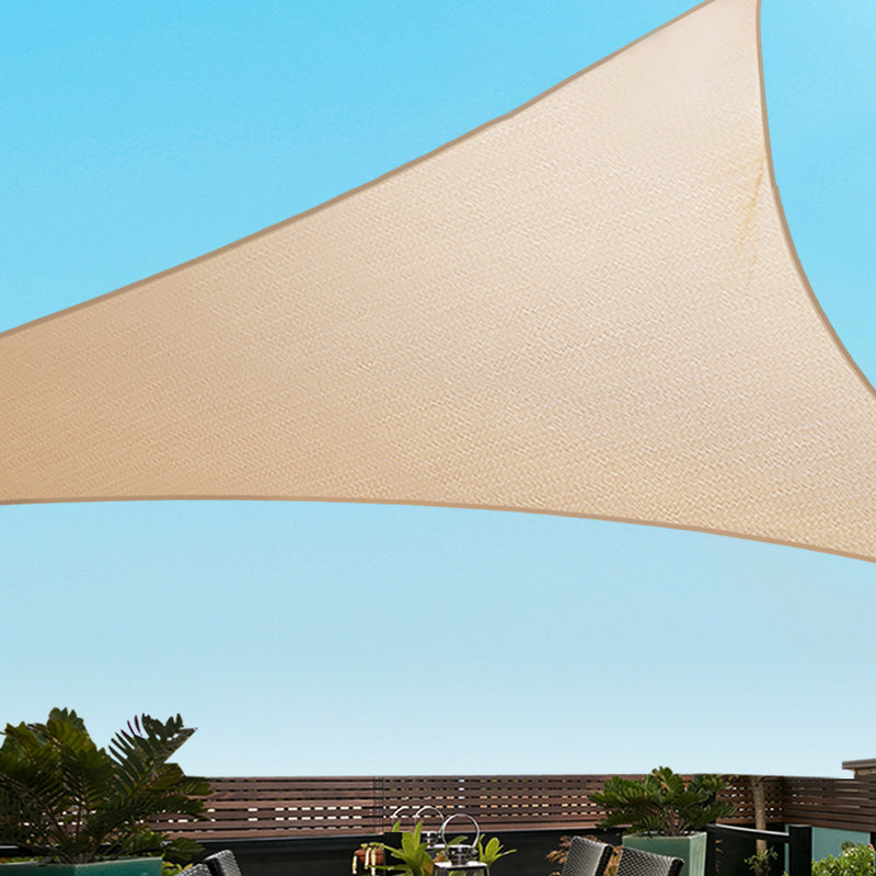 Sun Shade Sail Canopy Triangle 280gsm 5x5x5m