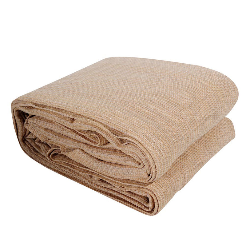 Shade Sail Cloth Shadecloth Rectangle Heavy Duty Sand Sun Canopy 3x4m