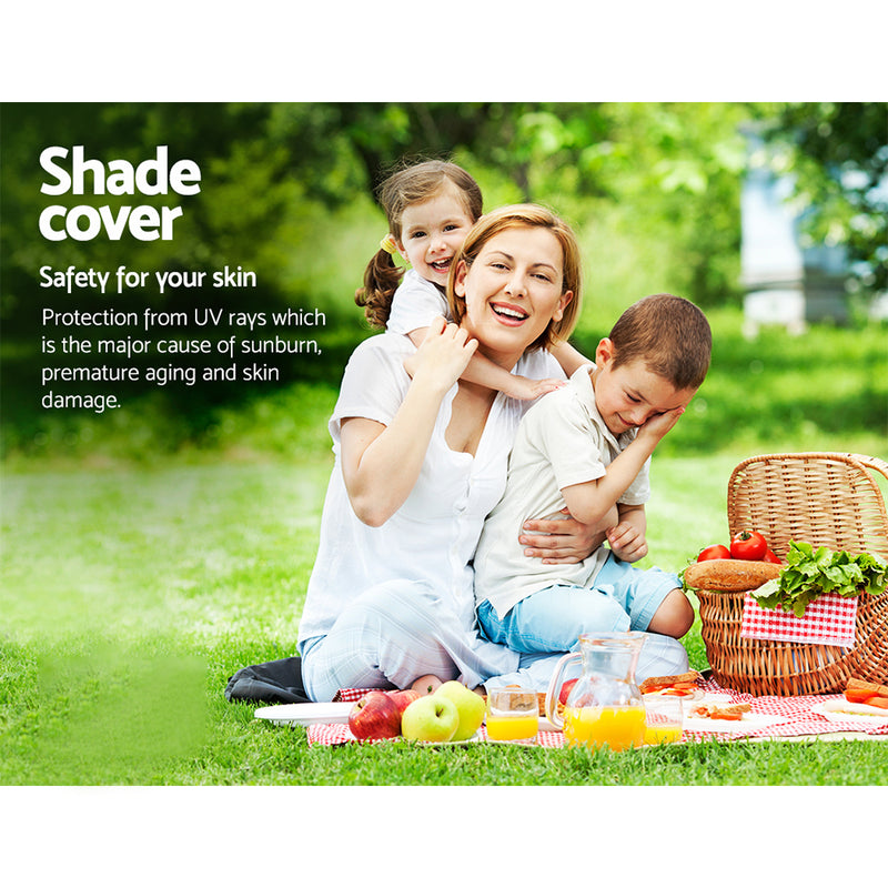 5x5x5m Shade Sail Cloth Shadecloth Triangle Heavy Duty Sand Sun Canopy