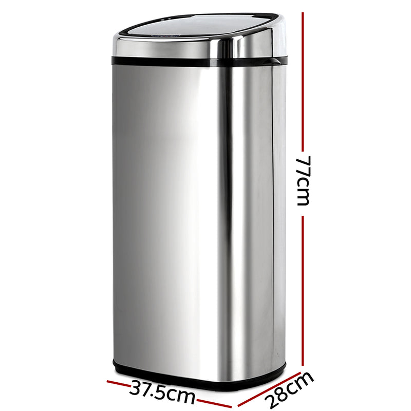 68L Stainless Steel Motion Sensor Rubbish Bin