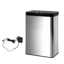 50L Stainless Steel Sensor Bin Rubbish Trash Bins Motion Automatic AC Adaptor