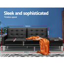 Sofa Bed Lounge Set 3 Seater Couch Futon Ottoman Leather Modular Recliner