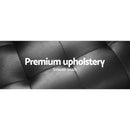 3 Seater PU Leather Sofa Bed - Black