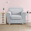 2-piece Sofa Cover Elastic Stretch Couch Covers Protector 1 Steater Grey