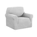High Stretch Sofa Cover Couch Protector Slipcovers 1 Seater Grey