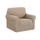 High Stretch Sofa Cover Couch Protector Slipcovers 1 Seater Sand