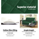 Sofa Cover Quilted Couch Covers Lounge Protector Slipcovers 2 Seater Green