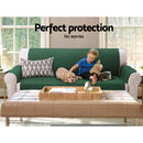 Sofa Cover Quilted Couch Covers Lounge Protector Slipcovers 2 Seater Green
