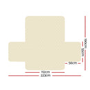 Sofa Cover Quilted Couch Covers Lounge Protector Slipcovers 2 Seater Khaki