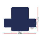 Sofa Cover Quilted Couch Covers Lounge Protector Slipcovers 2 Seater Navy