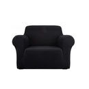 Sofa Cover Elastic Stretchable Couch Covers Black 1 Seater