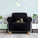 Sofa Cover Elastic Stretchable Couch Covers Black 1 Seater
