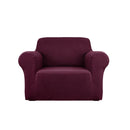 Sofa Cover Elastic Stretchable Couch Covers Burgundy 1 Seater
