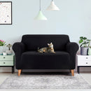 Sofa Cover Elastic Stretchable Couch Covers Black 2 Seater