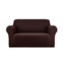 Sofa Cover Elastic Stretchable Couch Covers Coffee 2 Seater