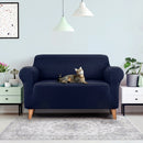 Sofa Cover Elastic Stretchable Couch Covers Navy 2 Seater