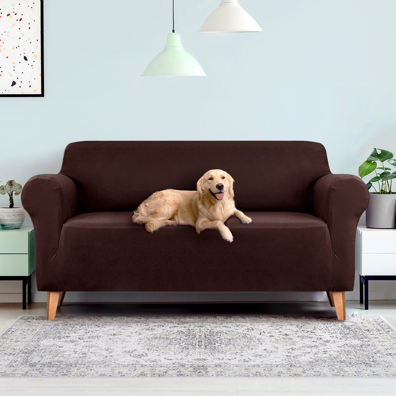 Sofa Cover Elastic Stretchable Couch Covers Coffee 3 Seater