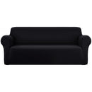 Sofa Cover Elastic Stretchable Couch Covers Black 4 Seater