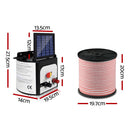 Giantz 8km 0.3J Solar Electric Fence Energiser Energizer Charger with 400M Tape