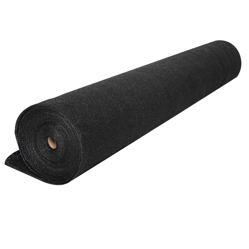 50% Sun Shade Cloth Shadecloth Sail Roll Mesh 1.83x10m 100gsm Black