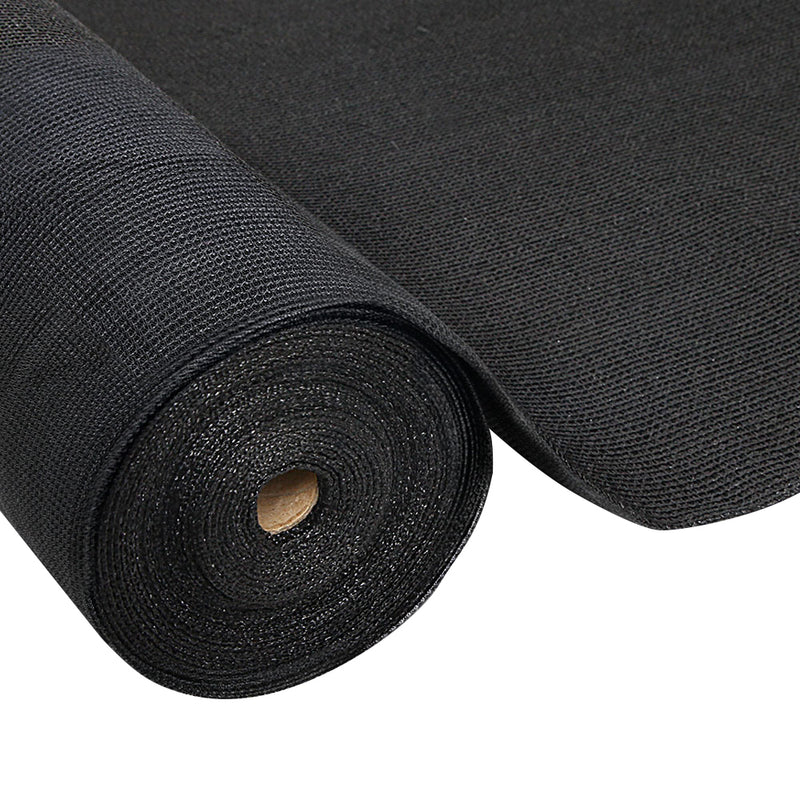 3.66x10m 50% UV Shade Cloth Shadecloth Sail Garden Mesh Roll Outdoor Black