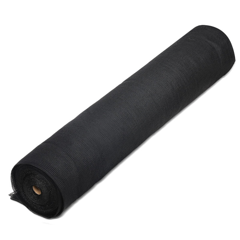 3.66x10m 50% UV Shade Cloth Shadecloth Sail Garden Mesh Roll Outdoor Black