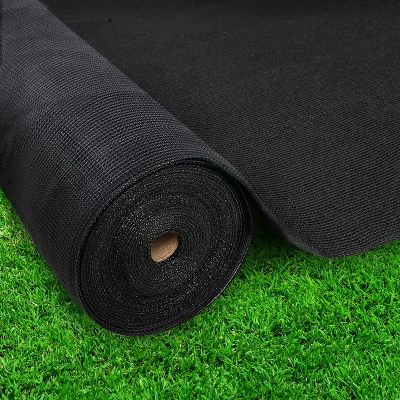 3.66x10m 50% UV Shade Cloth Shadecloth Sail Garden Mesh Roll Outdoor Black