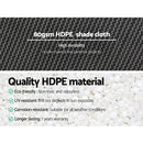 3.66x10m 30% UV Shade Cloth Shadecloth Sail Garden Mesh Roll Outdoor White