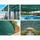 3.66x20m 50% UV Shade Cloth Shadecloth Sail Garden Mesh Roll Outdoor Green