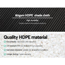 3.66x20m 30% UV Shade Cloth Shadecloth Sail Garden Mesh Roll Outdoor Black