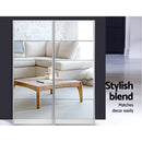 5 Drawer Mirrored Wooden Shoe Cabinet - White