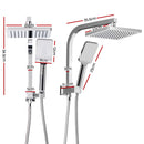 8'' Rain Shower Head Set Square Handheld High Pressure Wall Chrome