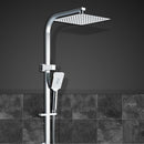 10'' Rain Shower Head Set Round Handheld High Pressure Wall Chrome