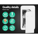 10'' Rain Shower Head Mixer Round Handheld High Pressure Wall Chrome