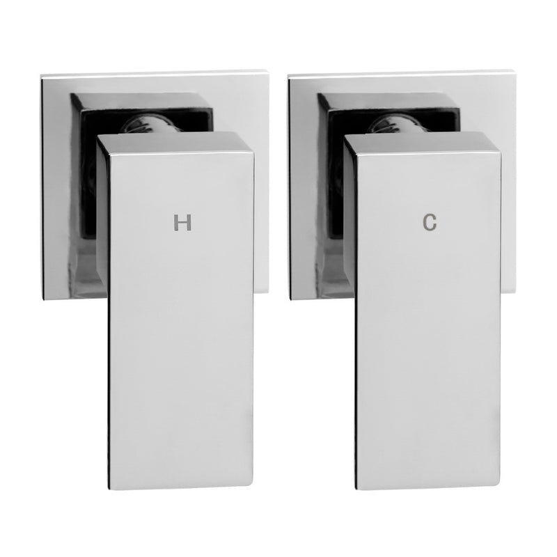 10'' Rain Shower Head Taps Round Handheld High Pressure Wall Chrome