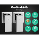 10'' Rain Shower Head Taps Round Handheld High Pressure Wall Chrome