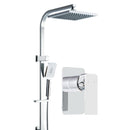 8'' Rain Shower Head Mixer Square Handheld High Pressure Wall Chrome